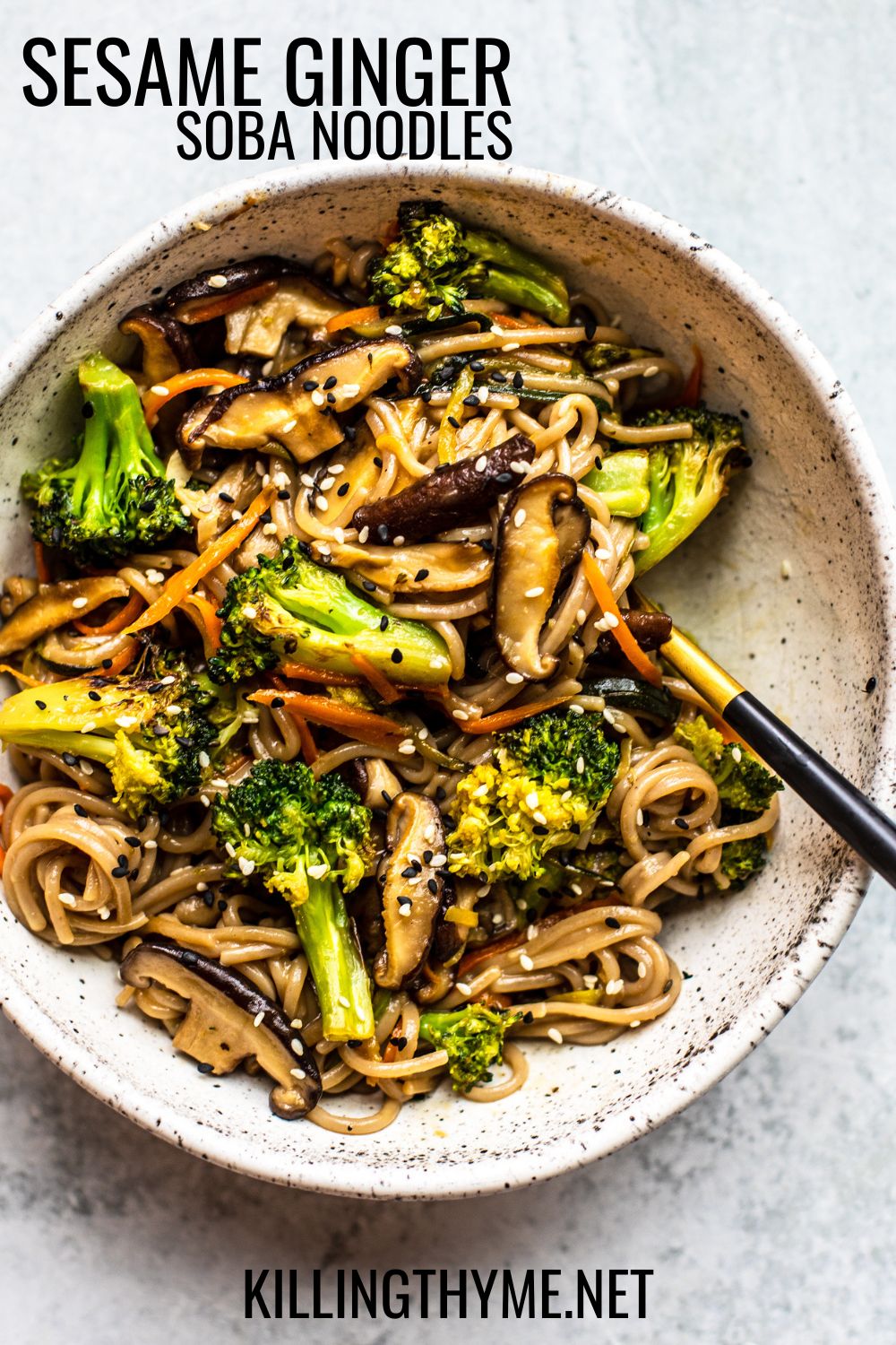 Sesame Ginger Soba Noodle Recipe Killing Thyme