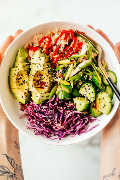 High Protein Canned Tuna Bowl Killing Thyme