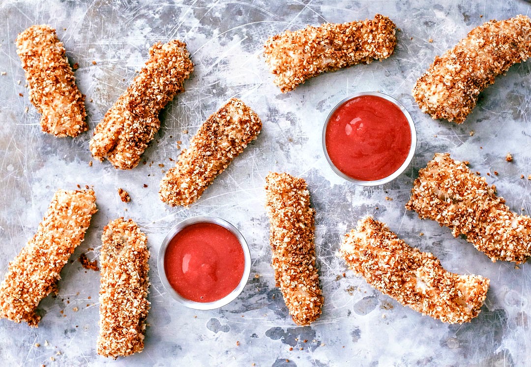 Homemade Crispy Baked Fish Sticks Killing Thyme