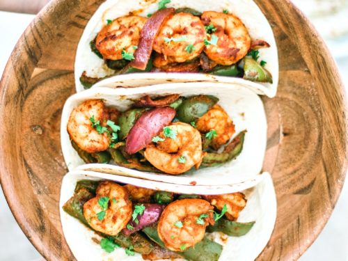 Sheet Pan Shrimp Fajitas With Chiles Killing Thyme