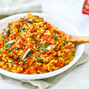 Instant Pot Spanish Rice With Sardines in Tomato Sauce - Killing Thyme