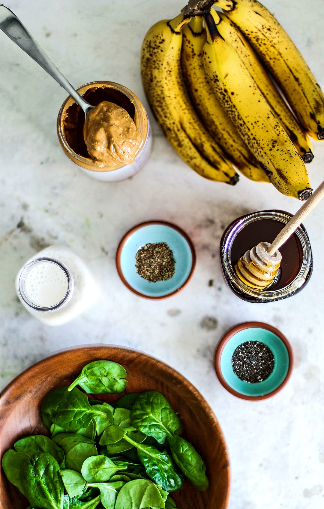 Peanut Butter Banana Spinach Smoothie Killing Thyme