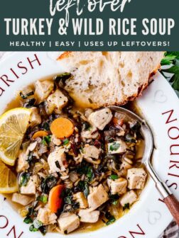 Leftover turkey and wild rice soup PIN