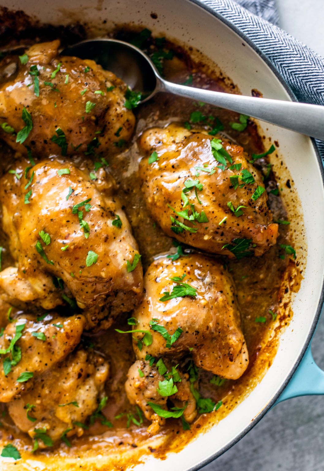 Baked Honey Garlic Chicken Thighs With Montreal Steak Seasoning