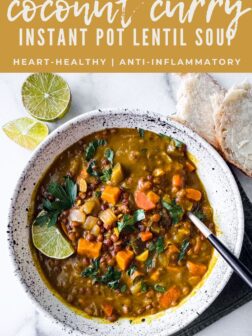 Instant Pot Coconut Curry Lentil Soup