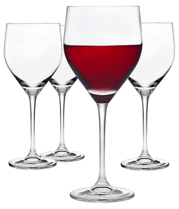Godinger Wine Glasses Goblets, Stemmed Wine Glass Beverage Cups