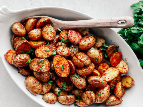 BEST Roasted Baby Potatoes {NO Boiling!} - Key To My Lime