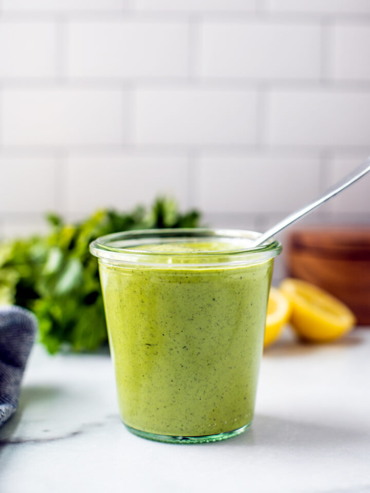 Green Goddess Dressing With Greek Yogurt - Killing Thyme