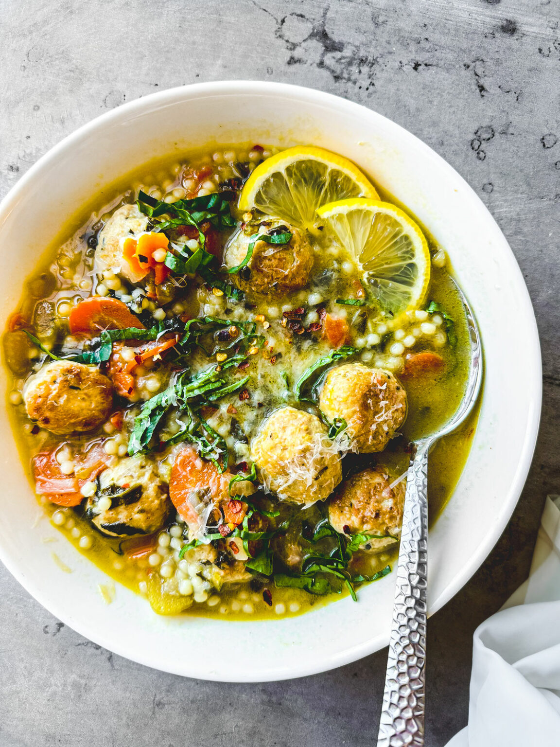 Easy Italian Wedding Soup With Chicken Meatballs Killing Thyme