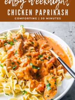 Easy Chicken Paprikash PIN