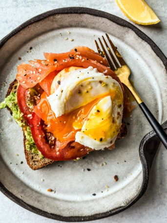 Smoked Salmon Avocado Toast w/ Poached Egg - Killing Thyme