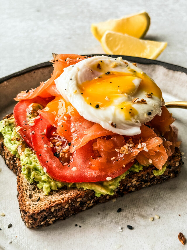 Smoked Salmon Avocado Toast w/ Poached Egg - Killing Thyme