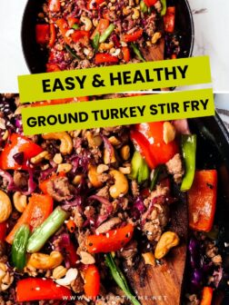 ground turkey stir fry pin