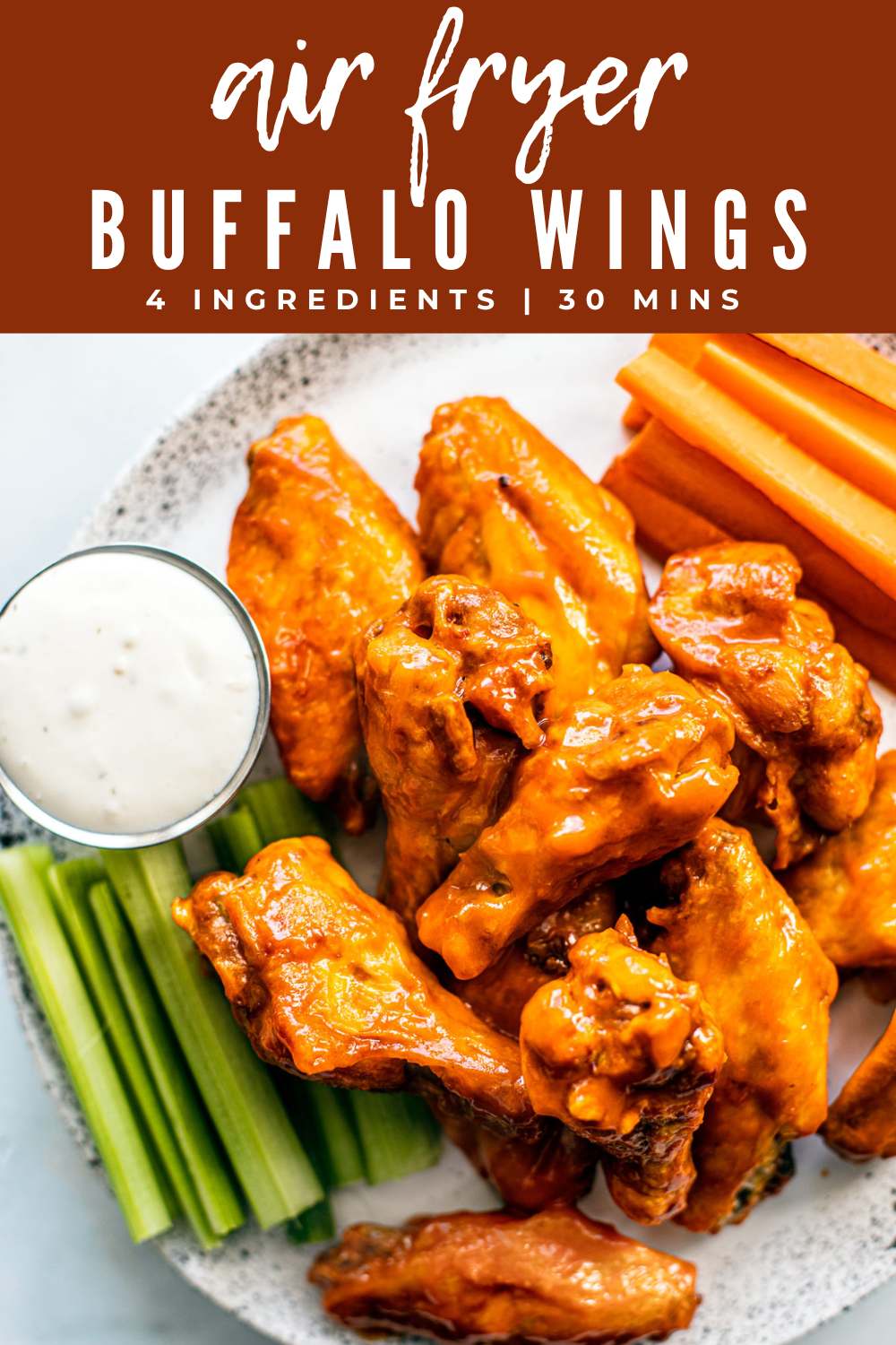 Best Crispy Air Fryer Buffalo Wings - Killing Thyme