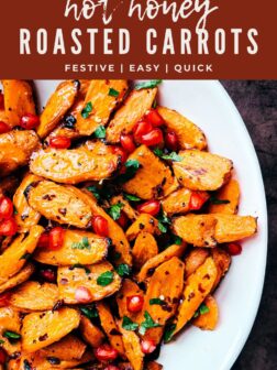 hot honey roasted carrots pin