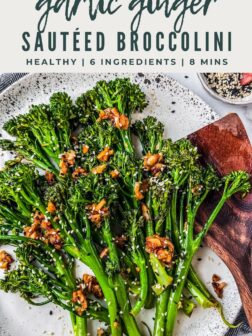 Garlic Ginger Sautéed Broccolini PIN